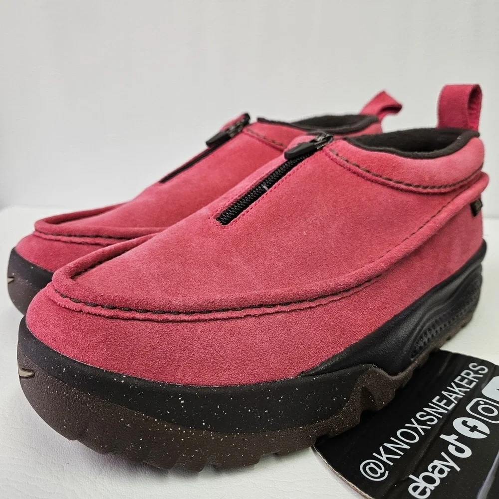 Nike ACG Izy Suede Zipper Rush Pink Black Moccasin FV4317 600 Men's Size 9.5